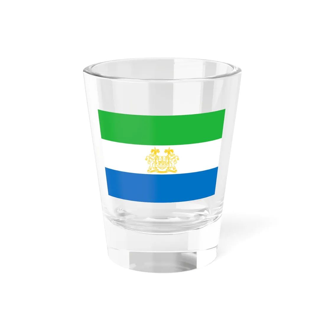 Standard of Ambassadors of Sierra Leone (Sierra Leone) Shot Glass 1.5oz 1.5oz - Go Mug Yourself
