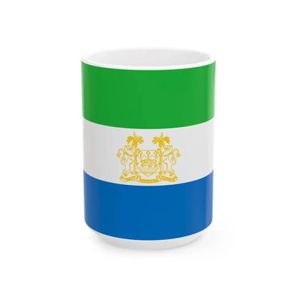 Standard of Ambassadors of Sierra Leone (Sierra Leone) White Coffee Mug 15oz - Go Mug Yourself