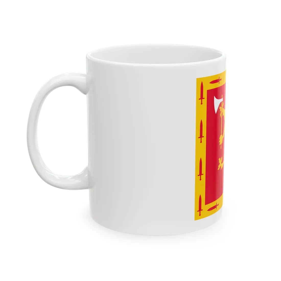 Standard of Brigade Nord (Norway) White Coffee Mug - Go Mug Yourself