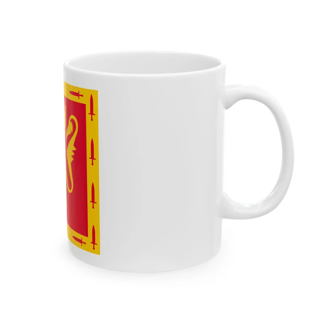 Standard of Brigade Nord (Norway) White Coffee Mug - Go Mug Yourself