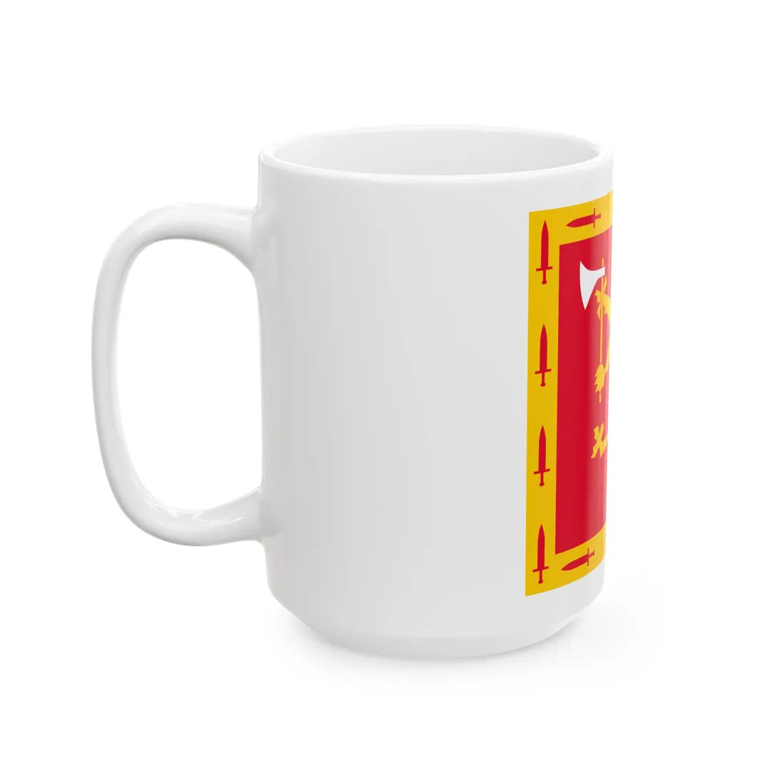 Standard of Brigade Nord (Norway) White Coffee Mug - Go Mug Yourself