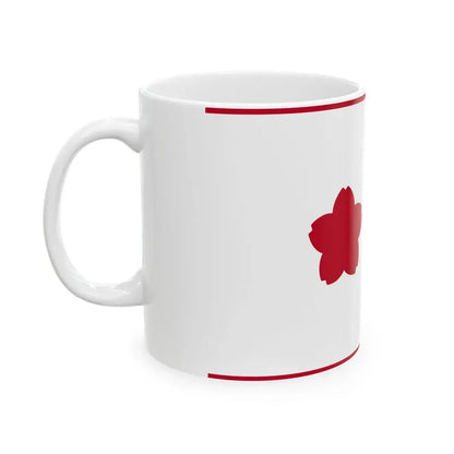 Standard of Commander B JMSDF (Japan) White Coffee Mug - Go Mug Yourself