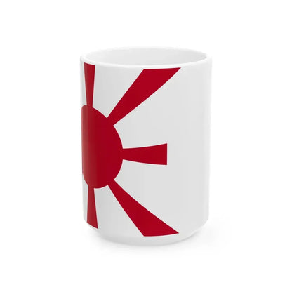 Standard of Commodore of Imperial Japanese Navy (Japan) White Coffee Mug 15oz - Go Mug Yourself
