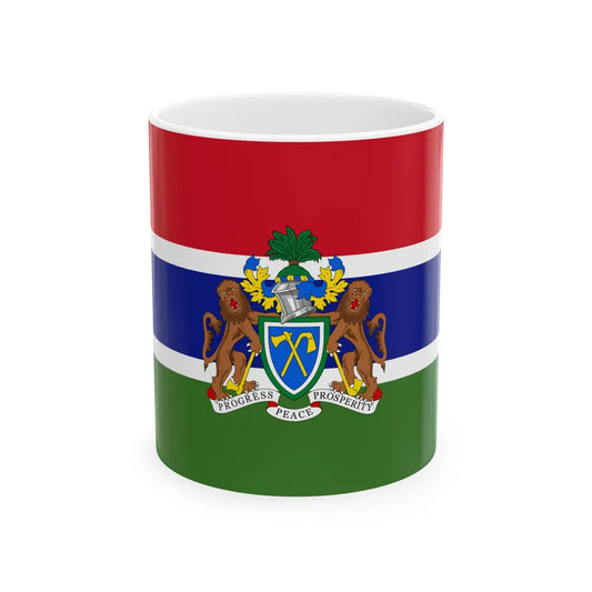 Standard of Gambian Ambassadors (Gambia) White Coffee Mug 11oz - Go Mug Yourself
