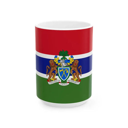 Standard of Gambian Ambassadors (Gambia) White Coffee Mug 15oz - Go Mug Yourself