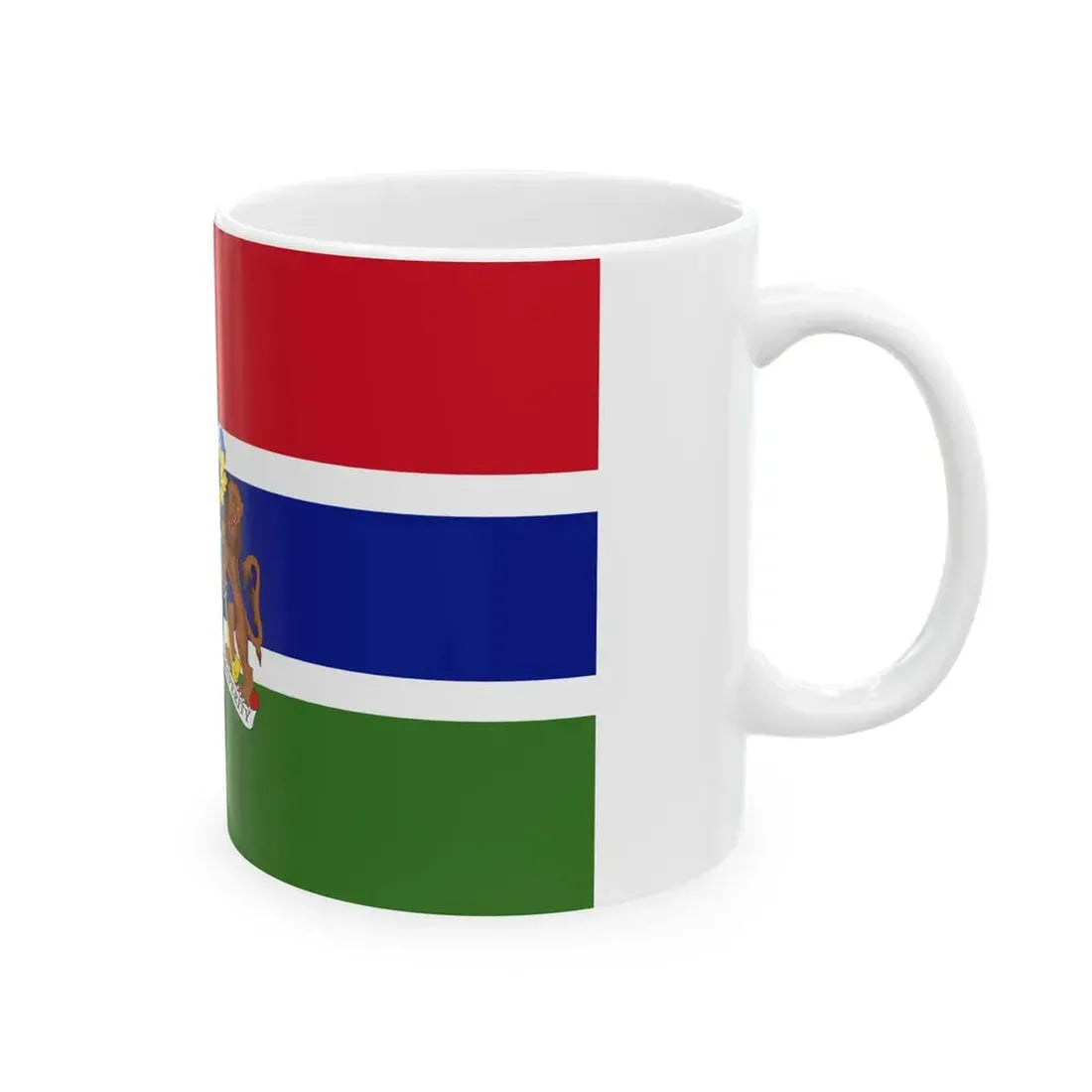 Standard of Gambian Ambassadors (Gambia) White Coffee Mug - Go Mug Yourself
