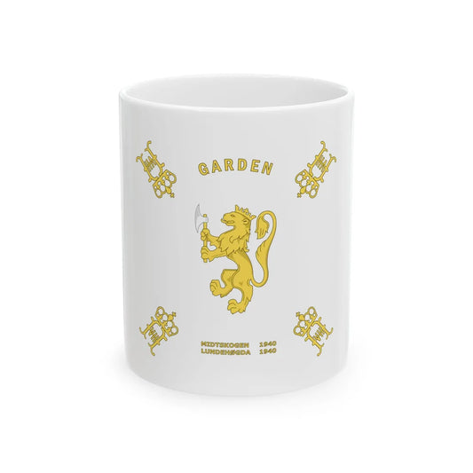 Standard of His Majesty the Norwegian Kings Guard 1914-1957 (Norway) White Coffee Mug 11oz - Go Mug Yourself