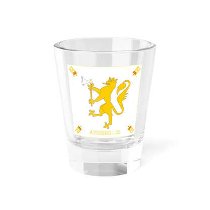 Standard of His Majesty the Norwegian Kings Guard (Norway) Shot Glass 1.5oz 1.5oz - Go Mug Yourself