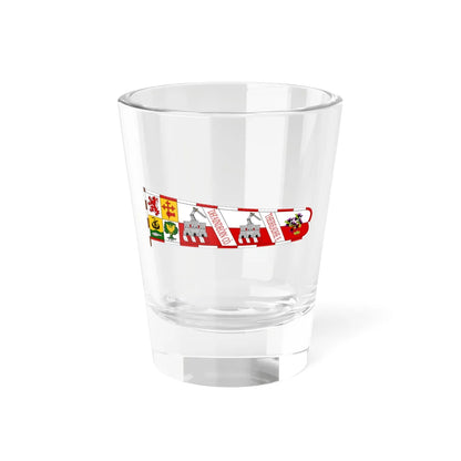 Standard of Macdonald of Clanranald (Scotland) Shot Glass 1.5oz 1.5oz - Go Mug Yourself
