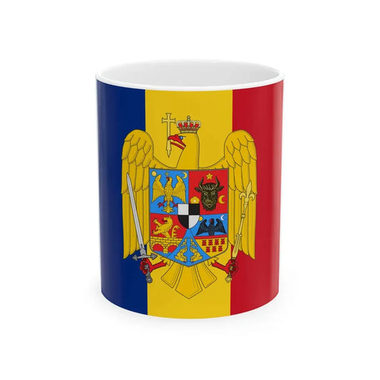 Standard of Marshal Ion Antonescu (Moldova) White Coffee Mug 11oz - Go Mug Yourself
