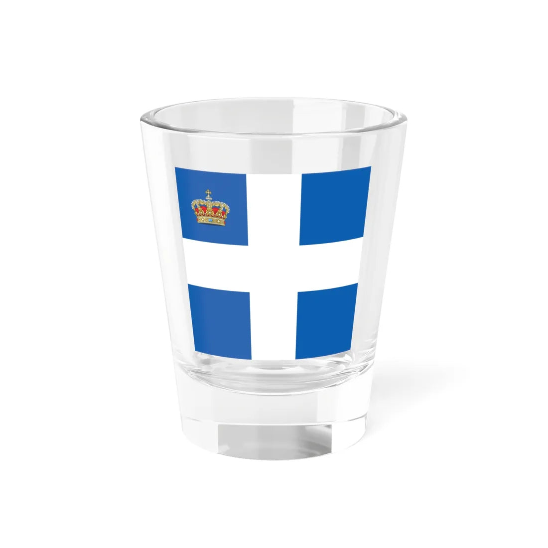 Standard of members of the Greek Royal Family 1914 pattern (Greece) Shot Glass 1.5oz 1.5oz - Go Mug Yourself