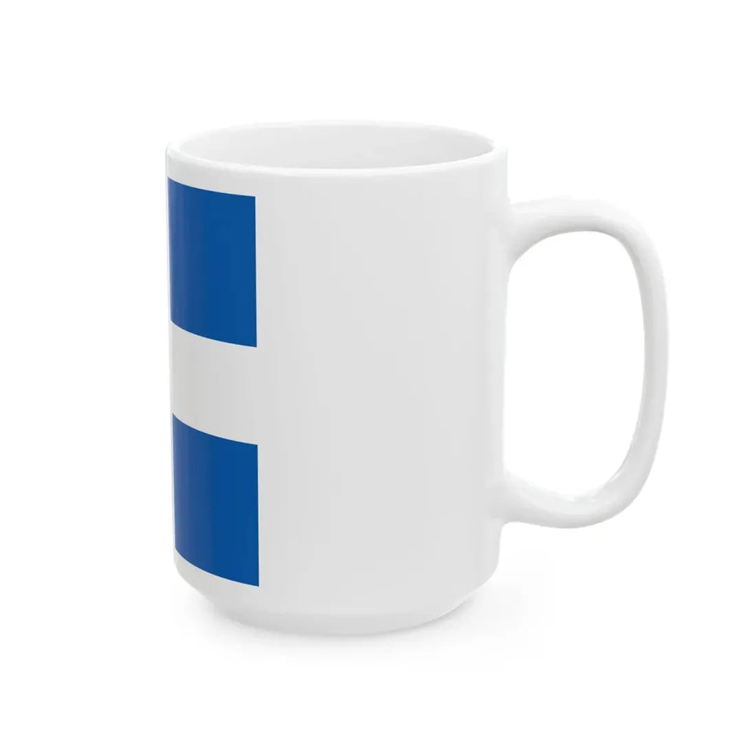 Standard of members of the Greek Royal Family 1914 pattern (Greece) White Coffee Mug - Go Mug Yourself