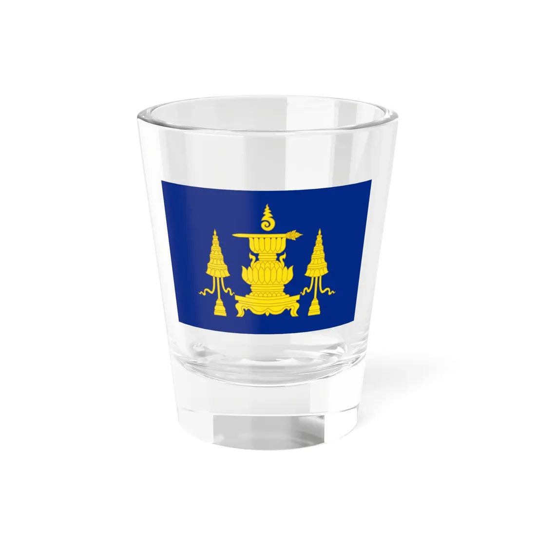 Standard of Pinklao Second King of Siam (Cambodia) Shot Glass 1.5oz 1.5oz - Go Mug Yourself