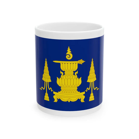 Standard of Pinklao Second King of Siam (Cambodia) White Coffee Mug 11oz - Go Mug Yourself