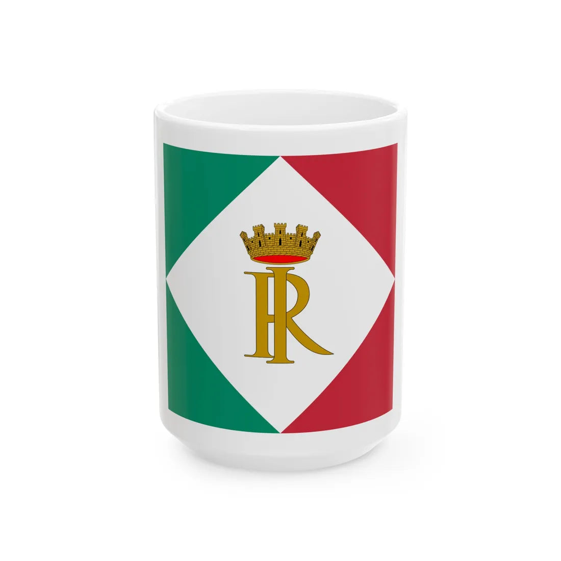 Standard of Presidents Emeritus of Italy 2003-2006 (Italy) White Coffee Mug 15oz - Go Mug Yourself