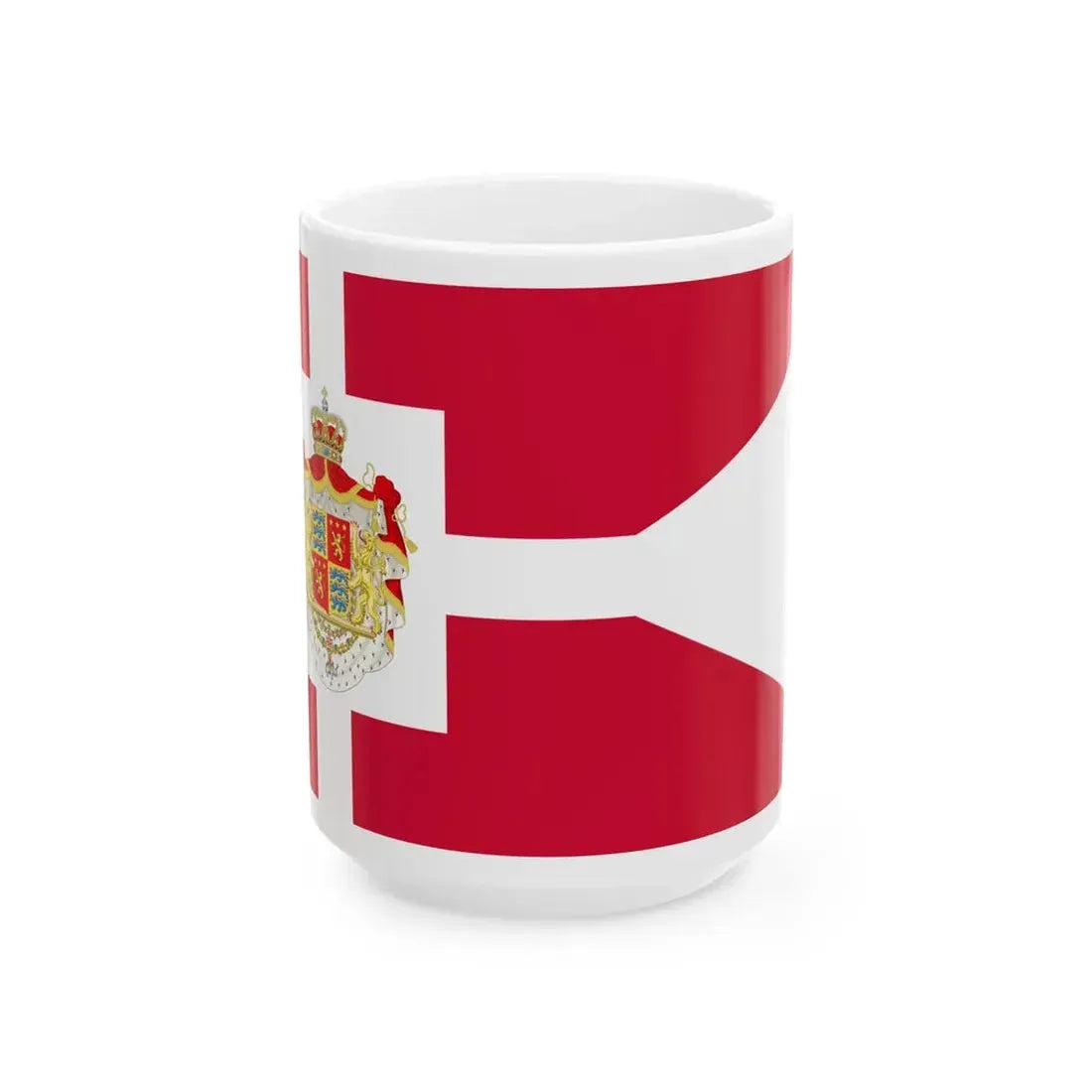 Standard of Prince Henrik Prince Consort of Denmark 2002-2018 (Denmark) White Coffee Mug 15oz - Go Mug Yourself