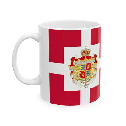 Standard of Prince Henrik Prince Consort of Denmark 2002-2018 (Denmark) White Coffee Mug - Go Mug Yourself