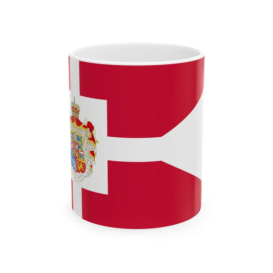 Standard of Queen Ingrid The Queen Mother 1948-2000 (Denmark) White Coffee Mug 11oz - Go Mug Yourself