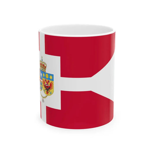 Standard of Queen Mary of Denmark 2025 (Denmark) White Coffee Mug 11oz - Go Mug Yourself