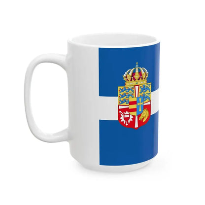 Standard of Queen Olga of Greece (Greece) White Coffee Mug - Go Mug Yourself