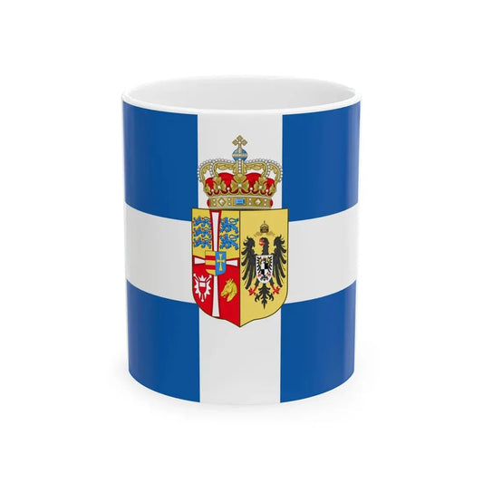 Standard of Queen Sophia of Greece (Greece) White Coffee Mug 11oz - Go Mug Yourself
