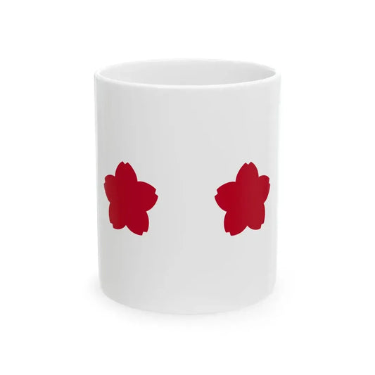 Standard of Rear Admiral JMSDF (Japan) White Coffee Mug 11oz - Go Mug Yourself