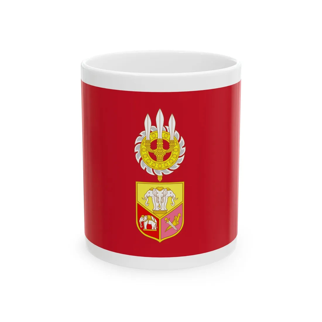 Standard of Siamese Royal Family (Cambodia) White Coffee Mug 11oz - Go Mug Yourself