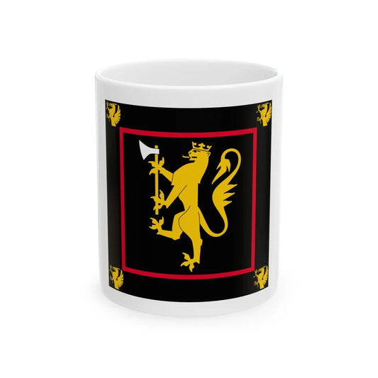 Standard of the 15th Brigade Norway (Norway) White Coffee Mug 11oz - Go Mug Yourself