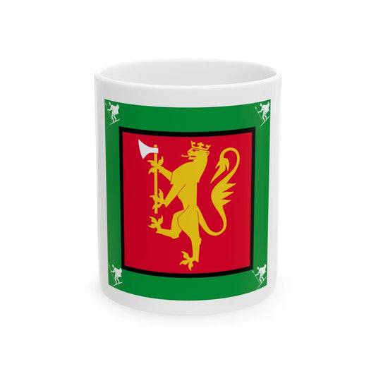 Standard of the 5th Brigade Norway (Norway) White Coffee Mug 11oz - Go Mug Yourself