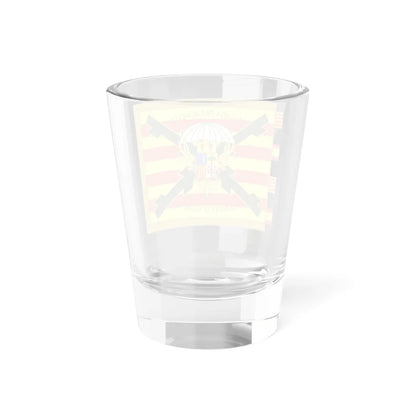Standard of the 6th Airborne Brigade Almogavares Obverse (Spain) Shot Glass 1.5oz - Go Mug Yourself