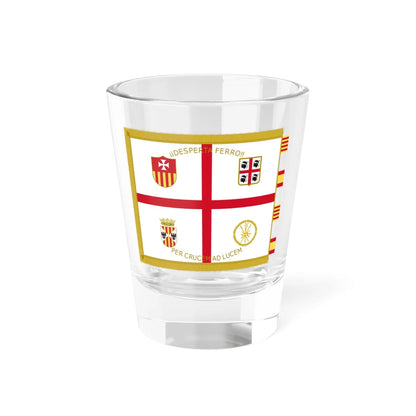 Standard of the 6th Airborne Brigade Almogavares Reverse (Spain) Shot Glass 1.5oz 1.5oz - Go Mug Yourself