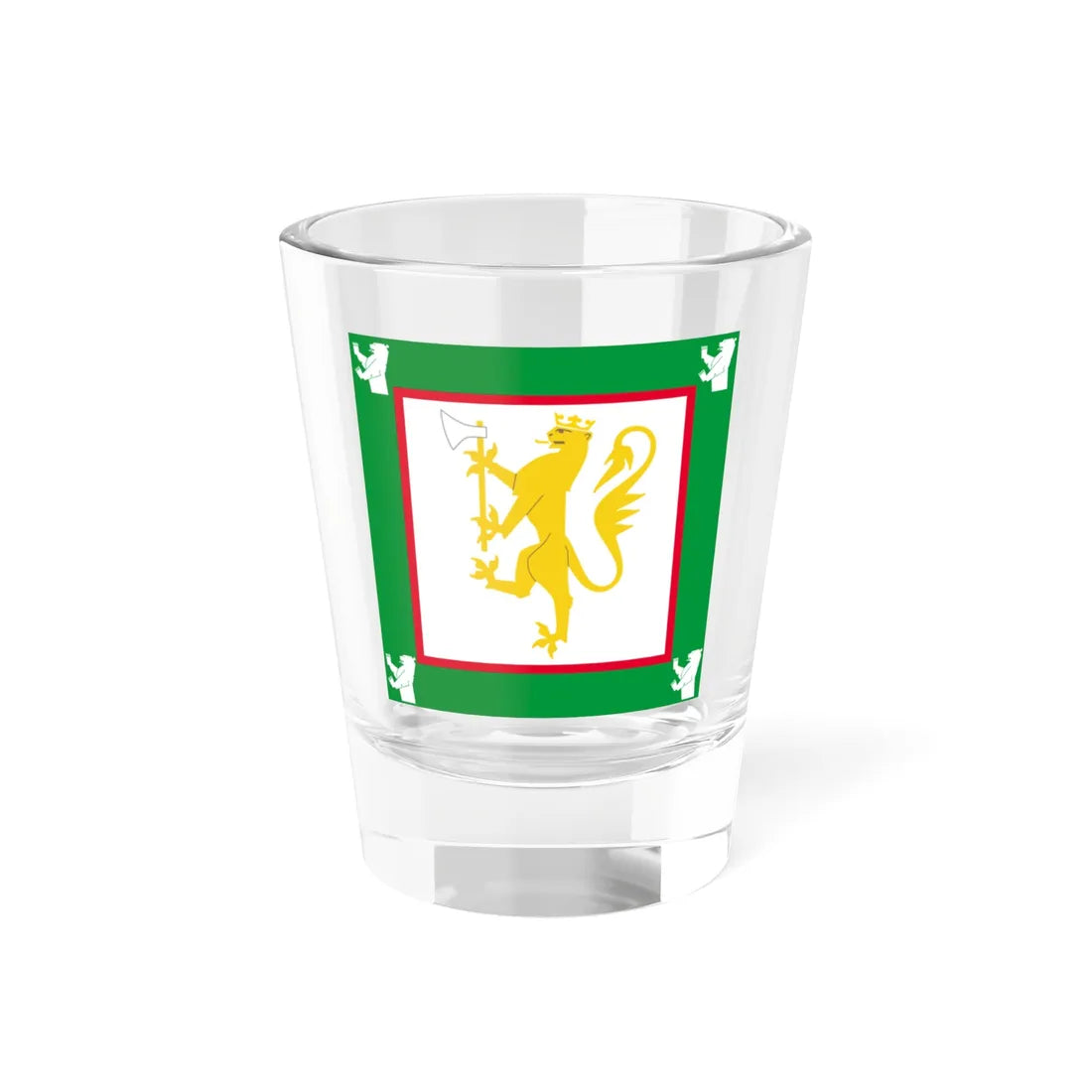 Standard of the 6th Brigade Norway (Norway) Shot Glass 1.5oz 1.5oz - Go Mug Yourself