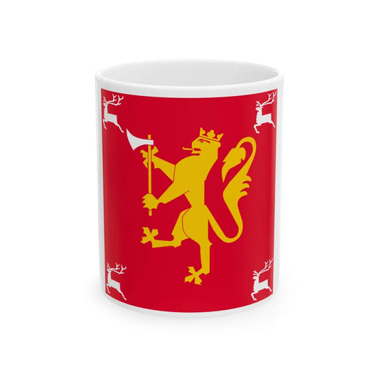 Standard of the 6th Division Norway (Norway) White Coffee Mug 11oz - Go Mug Yourself