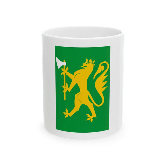 Standard of the Agder Home Guard District 07 (Norway) White Coffee Mug 11oz - Go Mug Yourself