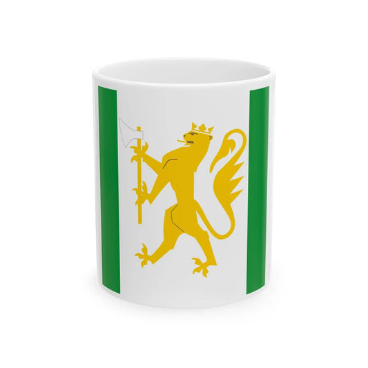 Standard of the Agder og Rogaland Home Guard District 08 (Norway) White Coffee Mug 11oz - Go Mug Yourself