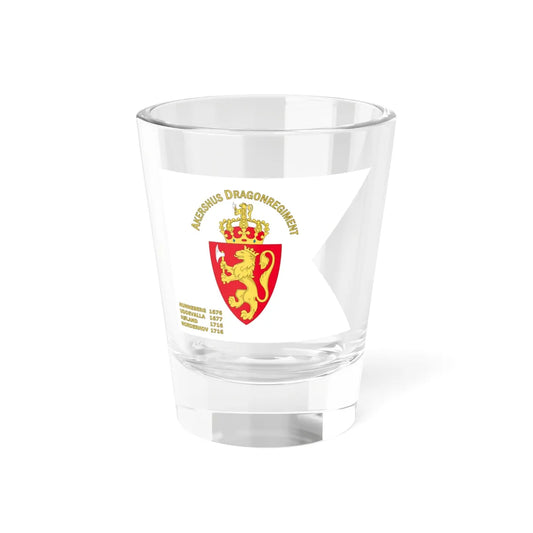 Standard of the Akershus Dragoon Regiment (Norway) Shot Glass 1.5oz 1.5oz - Go Mug Yourself