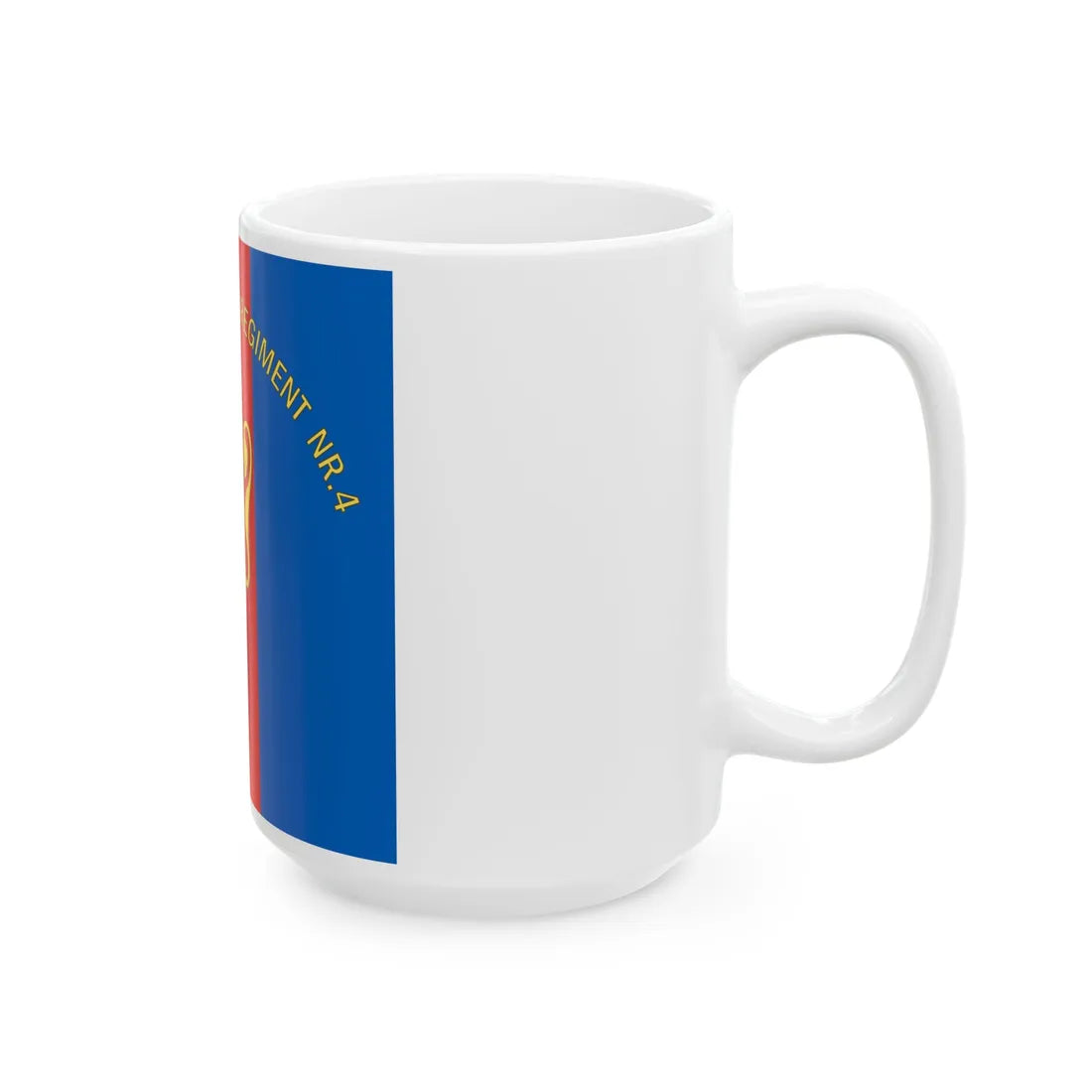 Standard of the Akershus Infantry Regiment No.4 (Norway) White Coffee Mug - Go Mug Yourself
