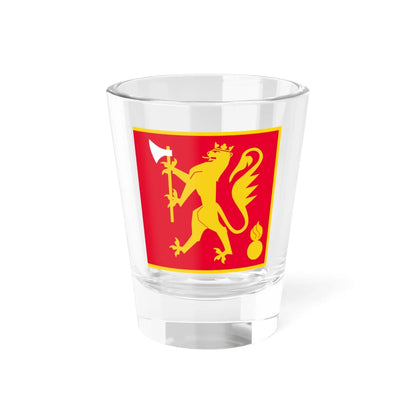 Standard of the Artillery Battalion Norway (Norway) Shot Glass 1.5oz 1.5oz - Go Mug Yourself