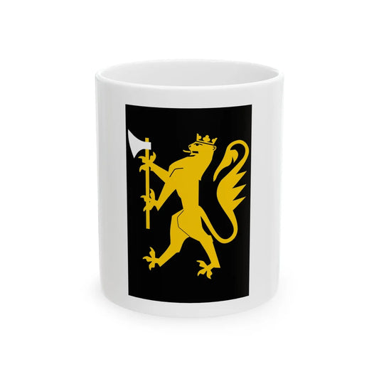 Standard of the Bergenhus Home Guard District 09 (Norway) White Coffee Mug 11oz - Go Mug Yourself