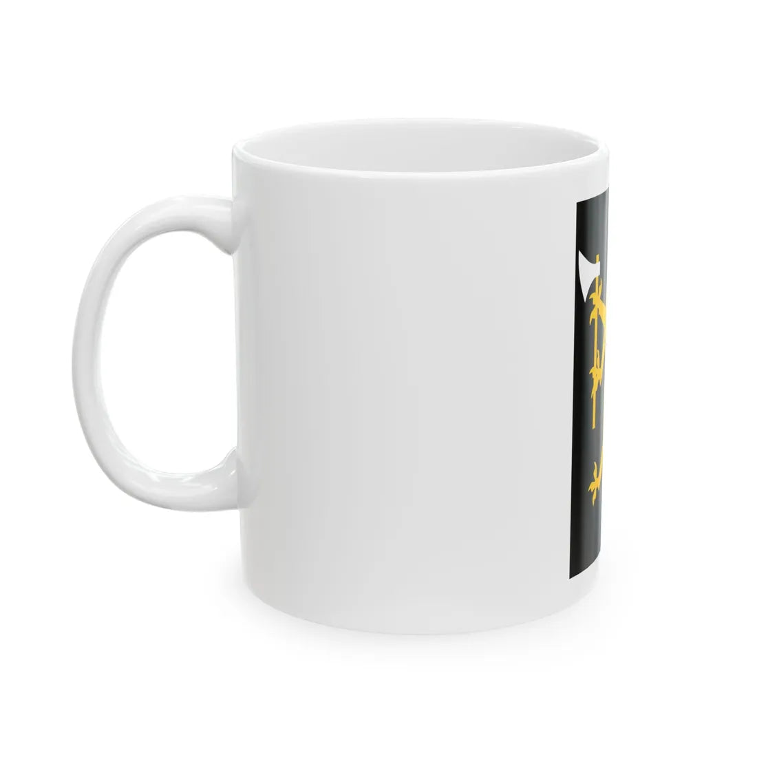 Standard of the Bergenhus Home Guard District 09 (Norway) White Coffee Mug - Go Mug Yourself