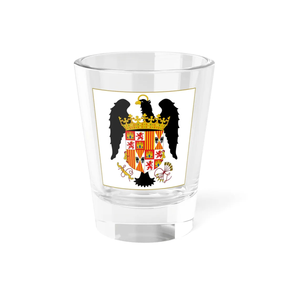 Standard of the Catholic Monarchs 1475-1492 (Spain) Shot Glass 1.5oz 1.5oz - Go Mug Yourself