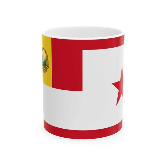 Standard of the Chairman of the Presidium of Romania 1952-1965 (Oman) White Coffee Mug 11oz - Go Mug Yourself