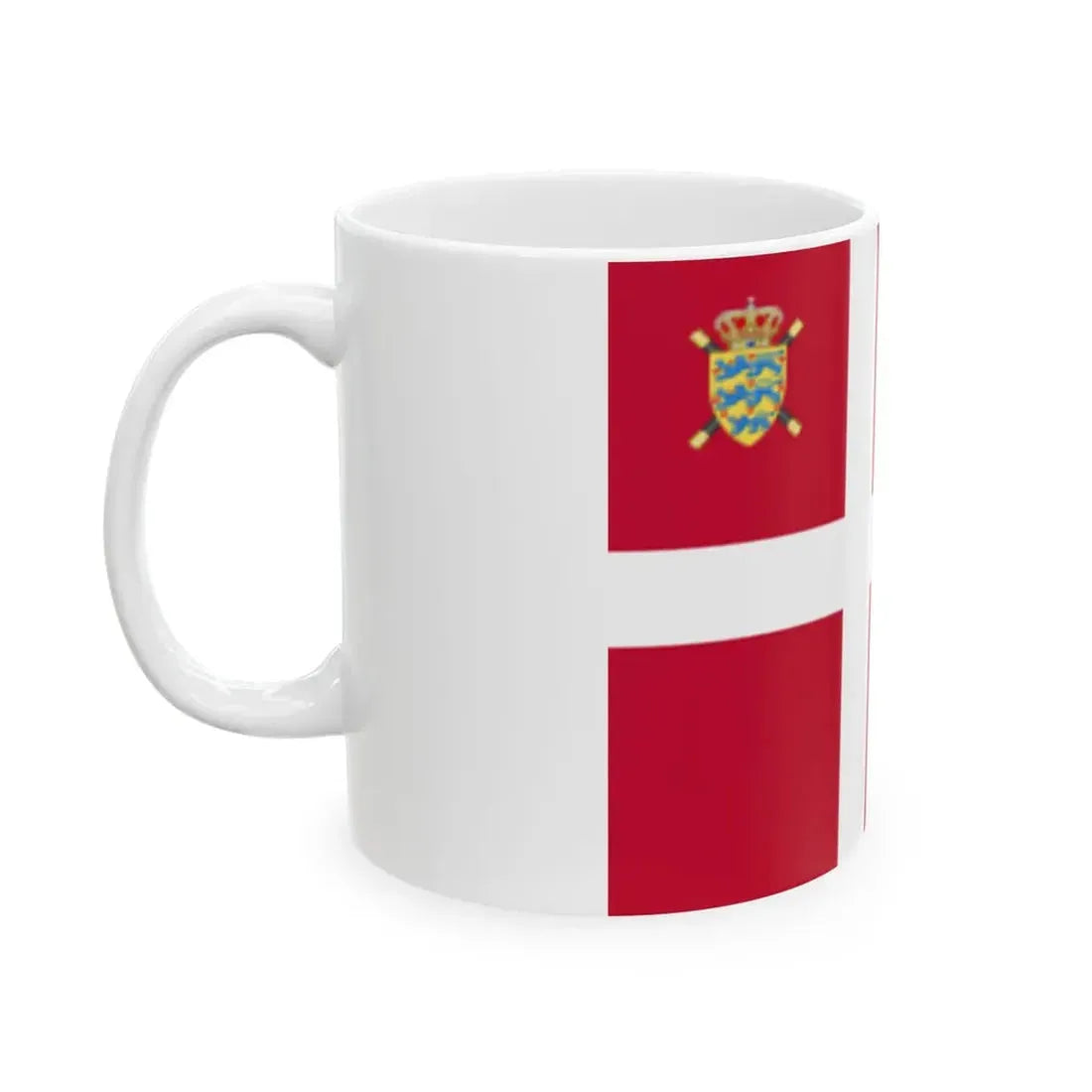 Standard of the Chief of the Defense Staff of Denmark (Denmark) White Coffee Mug - Go Mug Yourself