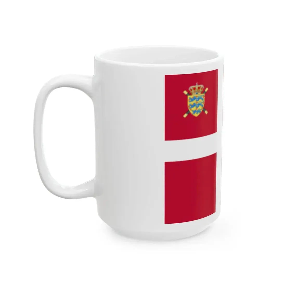 Standard of the Chief of the Defense Staff of Denmark (Denmark) White Coffee Mug - Go Mug Yourself
