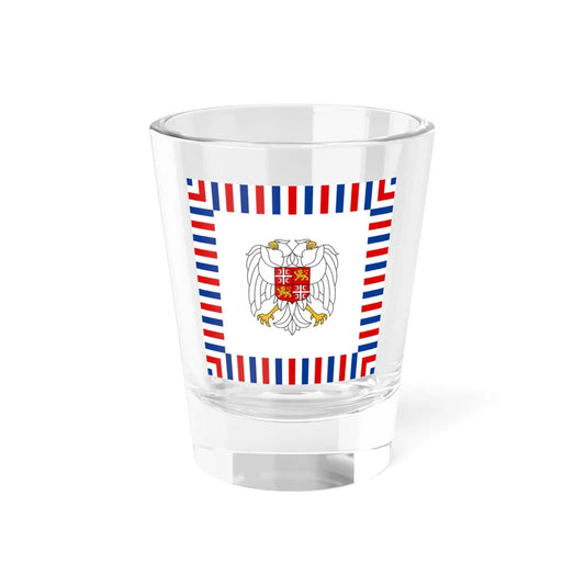 Standard of the Chief of the General Staff of the Army of Yugoslavia 1995-2003 (Yugoslavia) Shot Glass 1.5oz 1.5oz - Go Mug Yourself