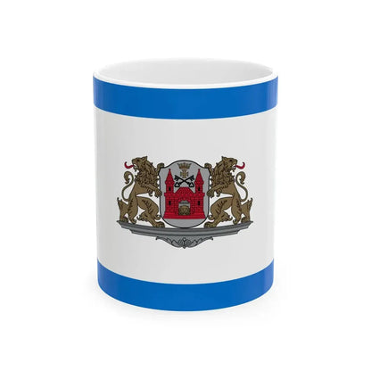 Standard of the city council chairman of Riga (Latvia) White Coffee Mug 11oz - Go Mug Yourself