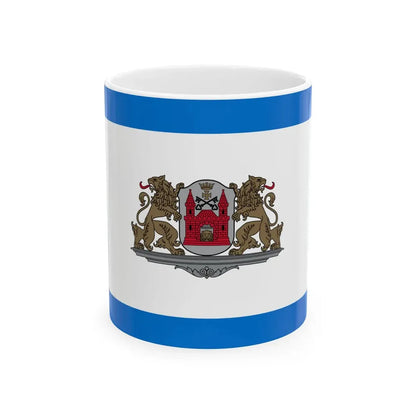 Standard of the city council chairman of Riga (Latvia) White Coffee Mug 11oz - Go Mug Yourself