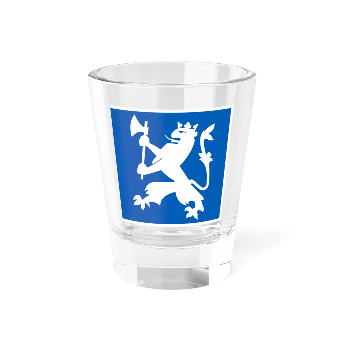 Standard of the Combat Engineer Battalion Norway (Norway) Shot Glass 1.5oz 1.5oz - Go Mug Yourself