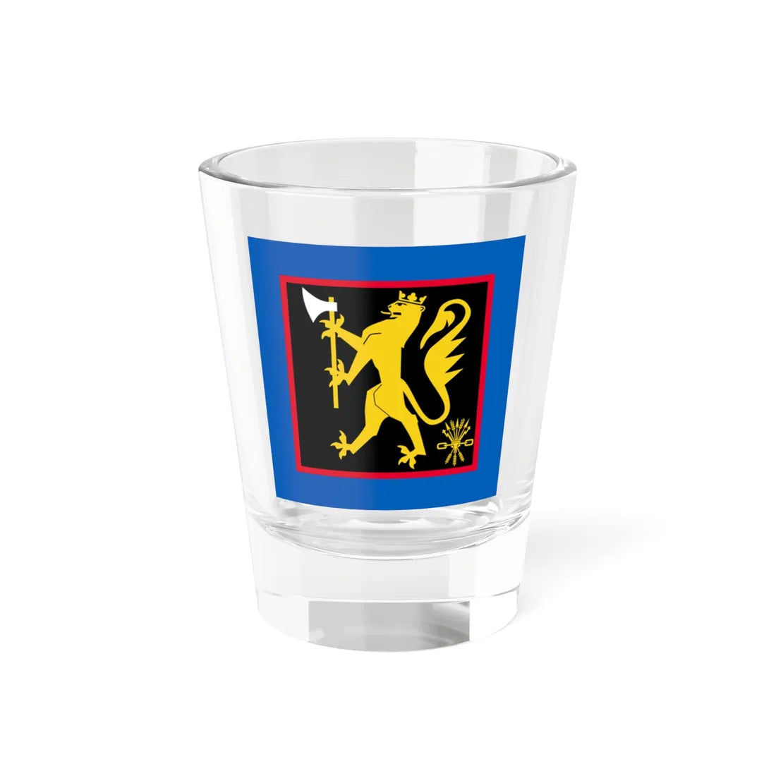 Standard of the Combat Service Support Battalion Norway (Norway) Shot Glass 1.5oz 1.5oz - Go Mug Yourself