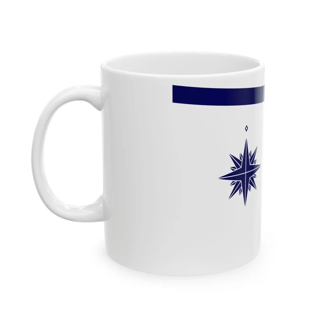 Standard of the Commander of Regional Coast Guard Headquarters Japan Coast Guard (Japan) White Coffee Mug - Go Mug Yourself